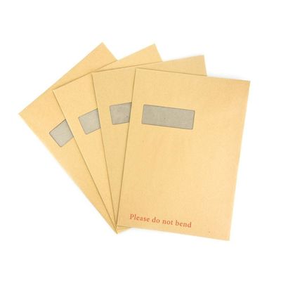 Imballaggio protettivo Busta tascabile personalizzata con carta Kraft Ace e retro in cartone grigio