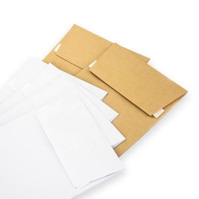 Imballaggio espresso Carta kraft V fondo con cucitura di coiffeo riciclata busta di spedizione su misura