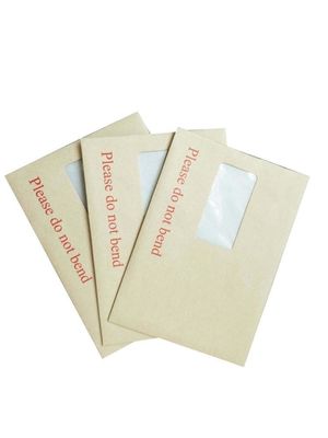 Carta kraft marrone/bianca cartone autoadesivo con supporto per finestre per promozione