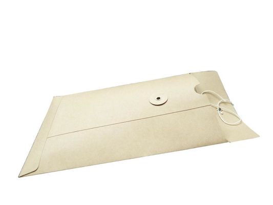 Busta in stile tascabile Kraft marrone senza guscio per documenti importanti