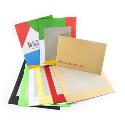 Promozione busta di cartone grigio con logo personalizzato e carta kraft spedizione sicura
