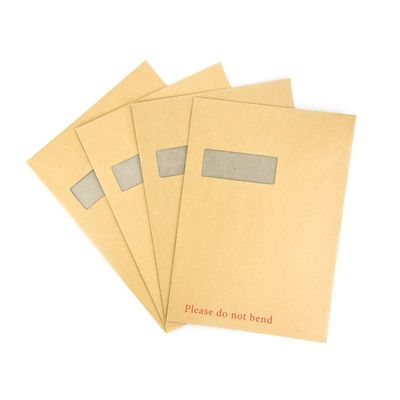 Promozione busta di cartone grigio con logo personalizzato e carta kraft spedizione sicura