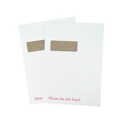 Promozione busta di cartone grigio con logo personalizzato e carta kraft spedizione sicura